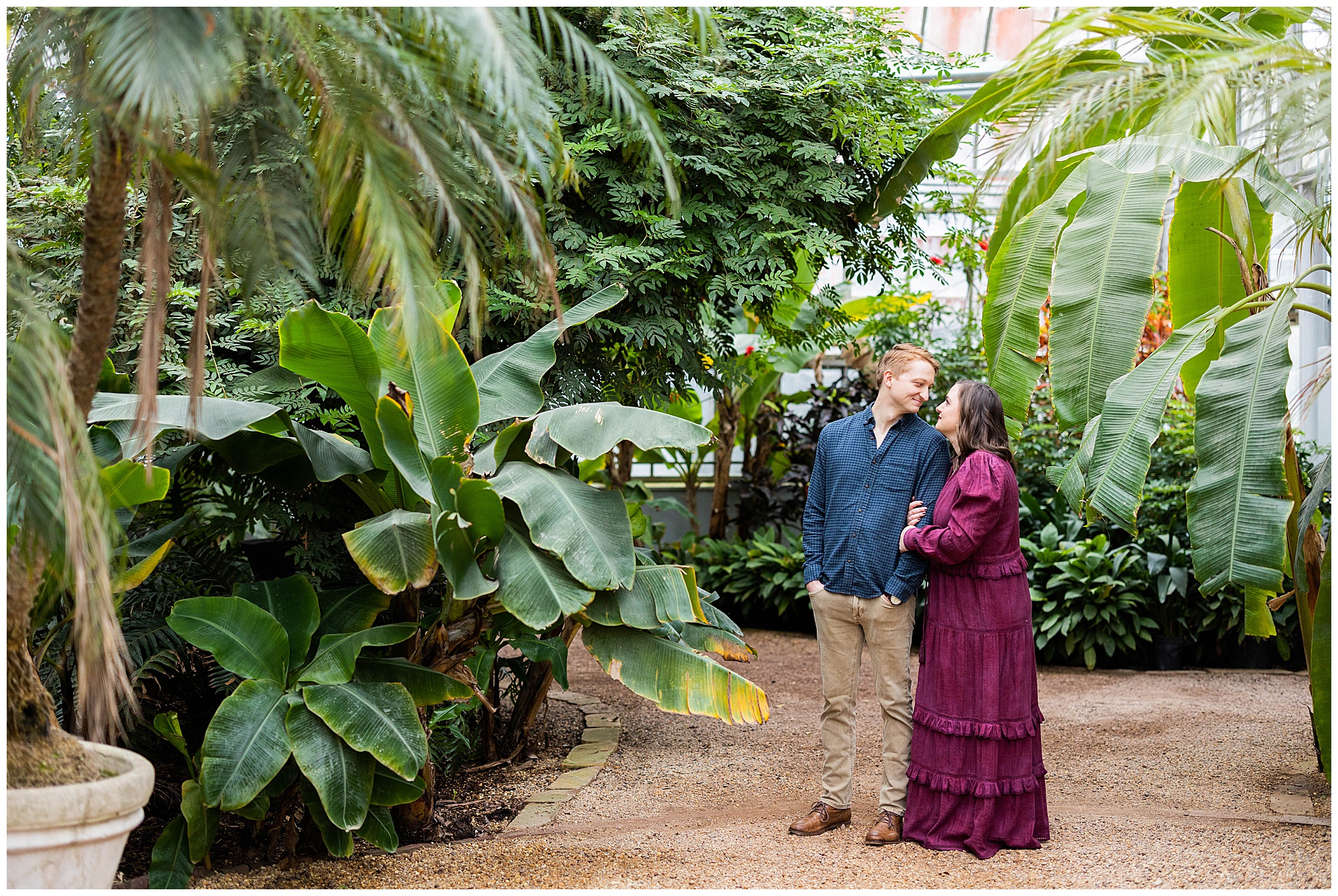 Eleanor Stenner Photography - a Birmingham, Alabama Wedding Photographer - photographed the future Codobas at the Birmingham Botanical Gardens