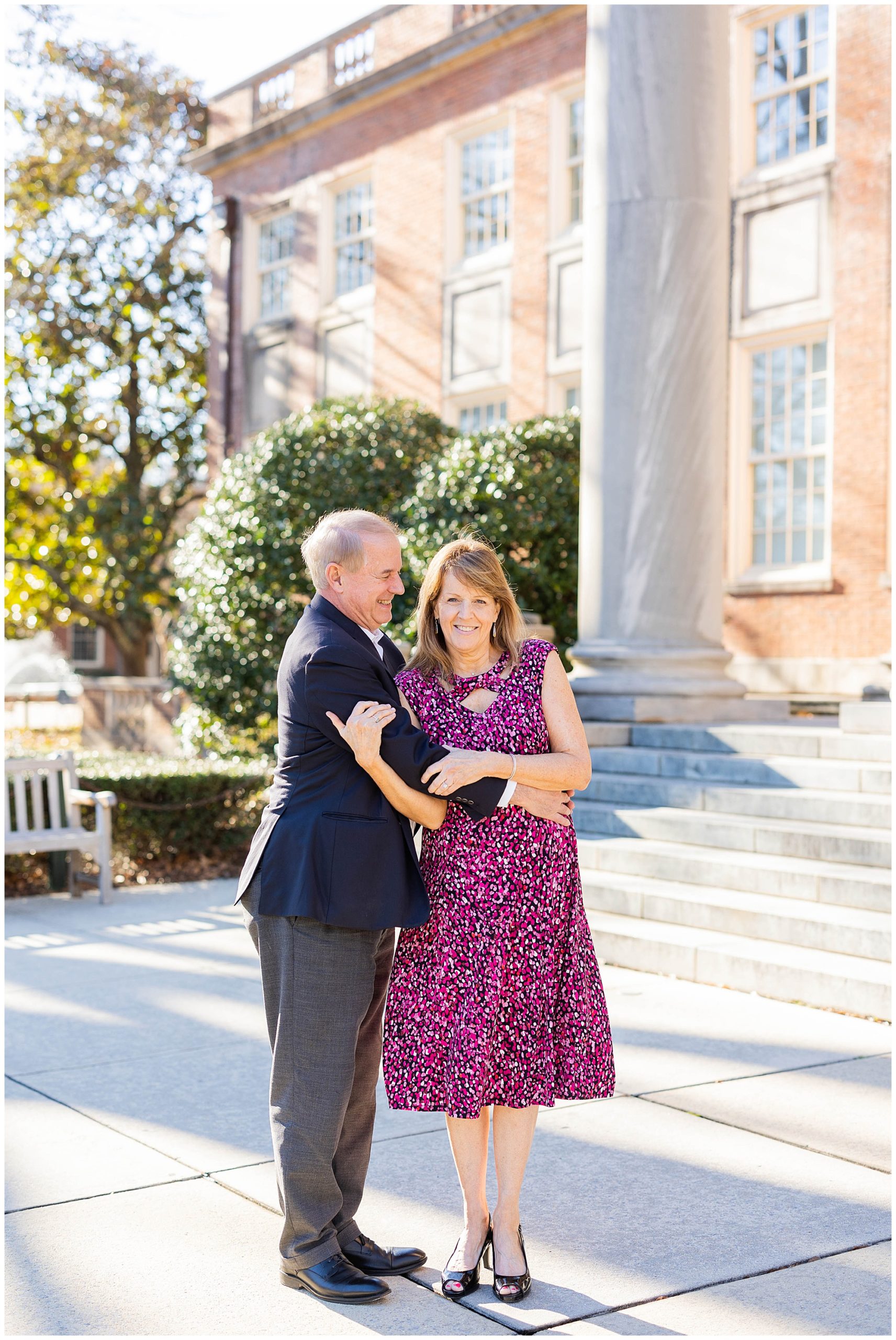 Eleanor Stenner Photography - a Birmingham, AL wedding photographer - photographs Claude & Connie at the Vulcan statue and Samford University for their engagement photos.